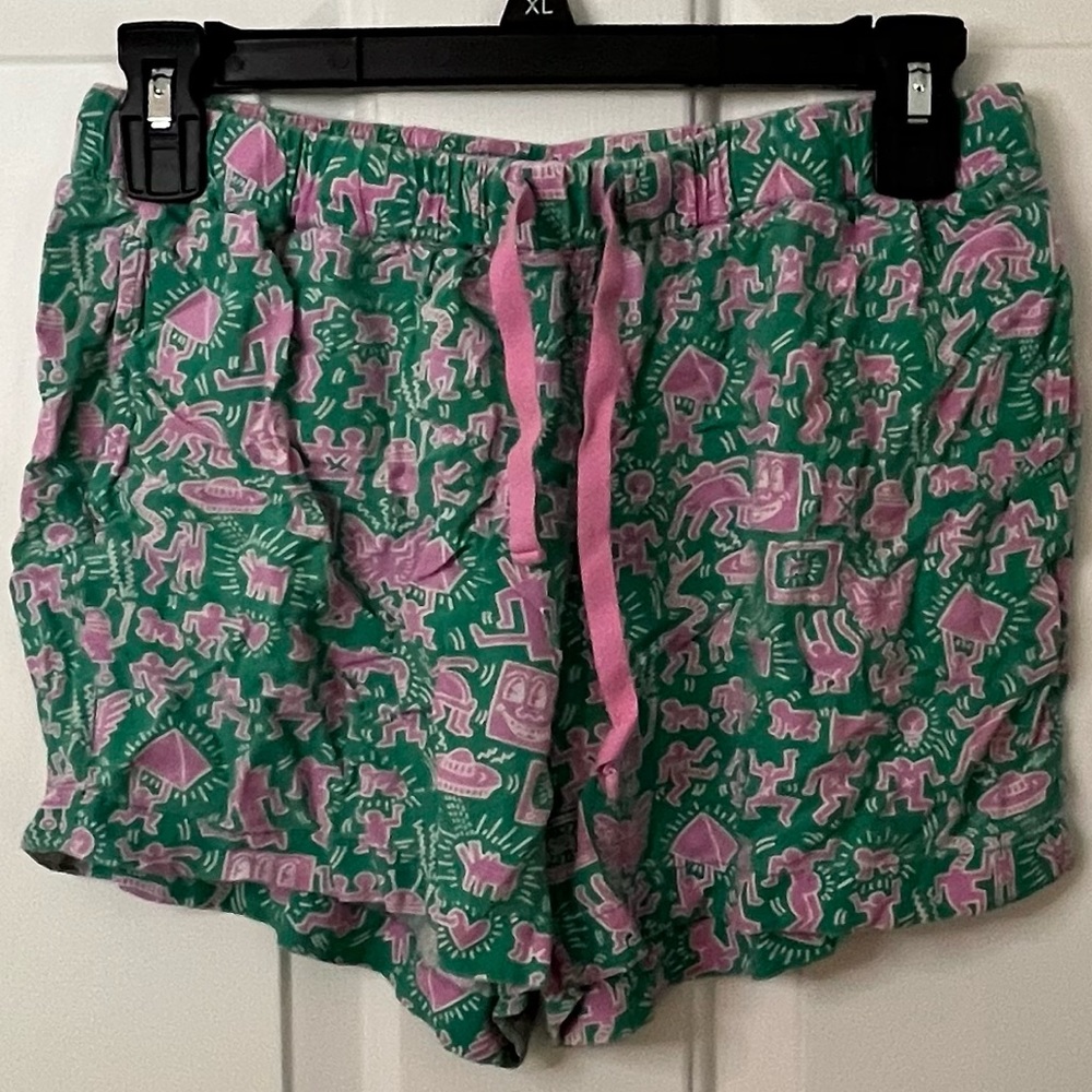 Aztec patterned shorts